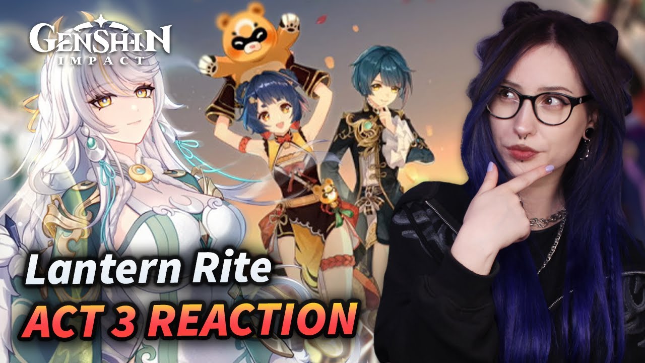 ZIBAI PULLS!! Lantern Rite Quest Act 3 REACTION | Genshin Impact
