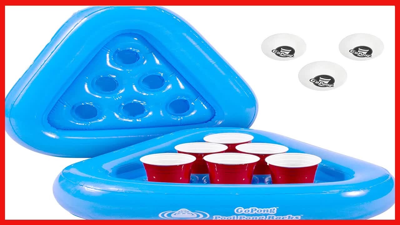 Elevate Your Pool Party with the Floating Beer Pong Game Set