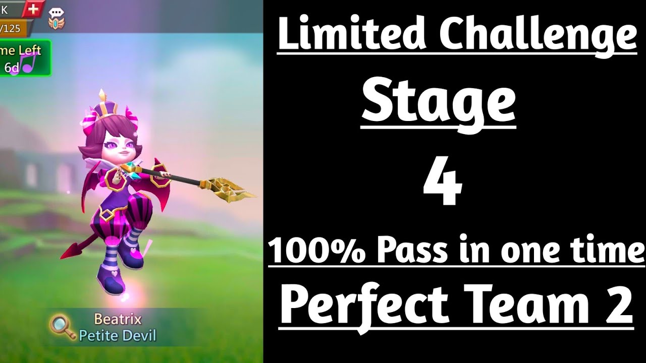 Lords mobile Limited Challenge Trick vs Trick Stage 4 Auto|Petite Devil Stage 4 Auto