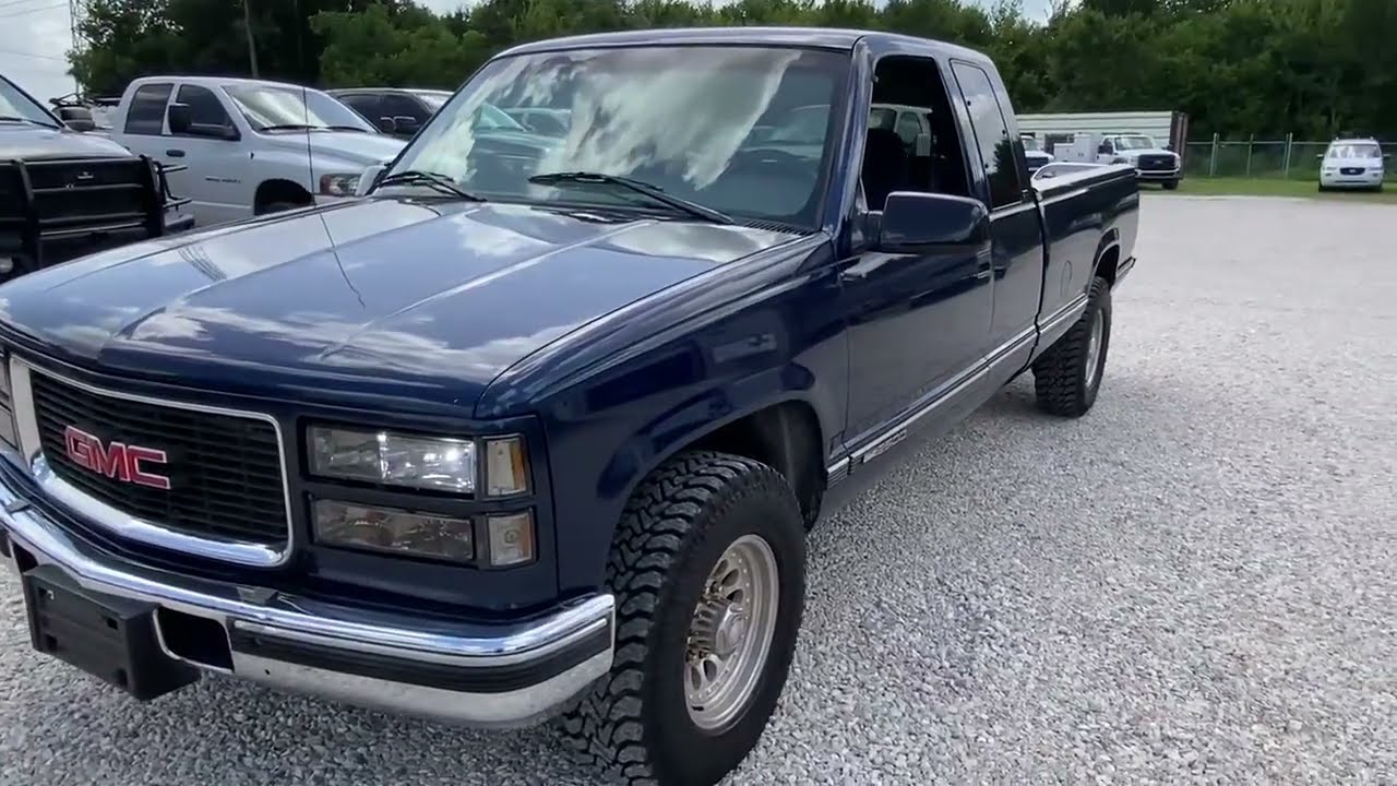 1996 GMC K2500 Blue - AngletonTrucks.com