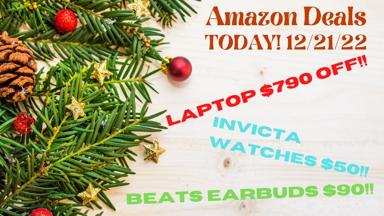 Deals On Amazon! Crazy Laptop Deal! 12/21/22! Invicta and Citizen watches,  Earbuds Deals!