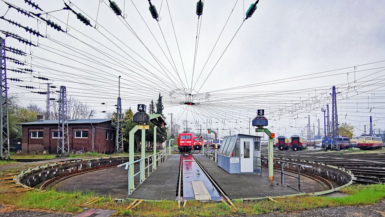 Mit der E-Lok auf die Drehscheibe | F&uuml;hrerstandsmitfahrt K&ouml;ln Betriebsbahnhof