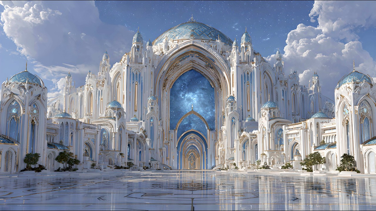 Inside the Palaces of Light & Stars: 4K Fantasy Architecture of Gold, Crystal and Wonder