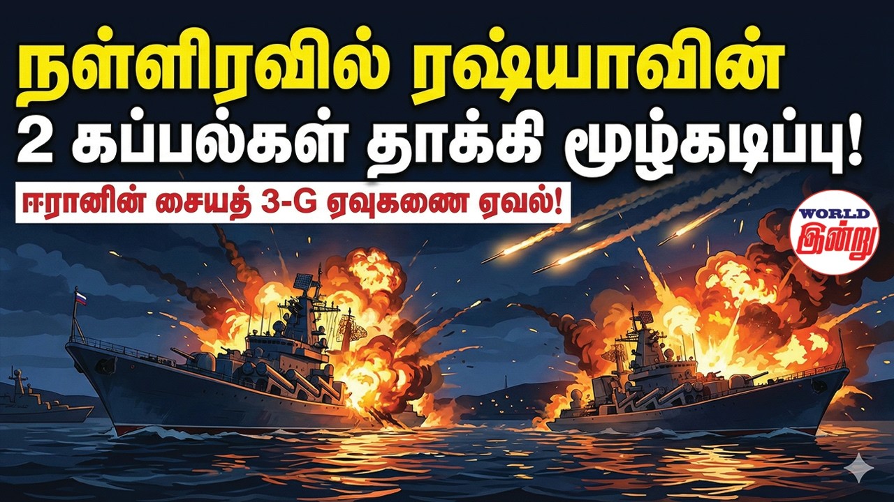 நள்ளிரவில் ரஷ்யாவின் 2 கப்பல்கள் தாக்கி மூழ்கடிப்பு! | World Indru | World News