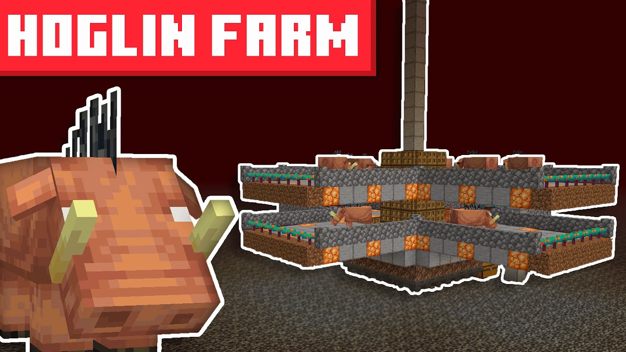 Minecraft Hoglin Farm 1.21.11+ - BEST DESIGN - 7500+ Items Per Hour! | Designed by NJCyberBird