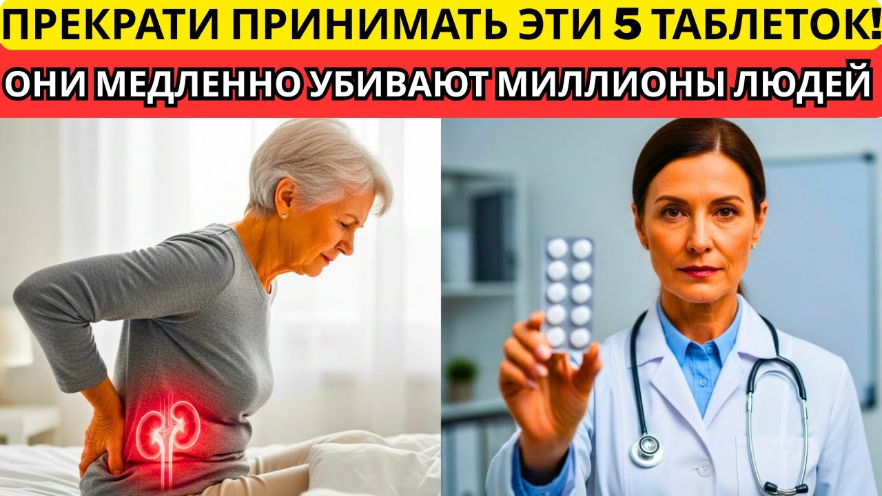 Нефролог предупреждает: эти 5 таблеток медленно разрушают почки — прекратите их принимать!
