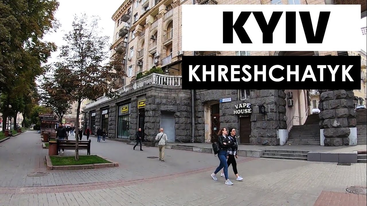 walking Khreshchatyk street in Kyiv | прогулка по Крещатику в Киеве