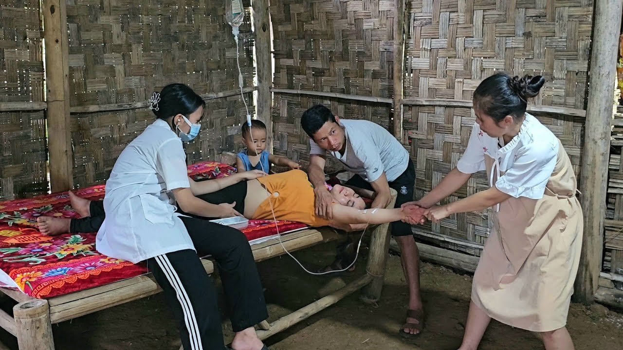 What do Chuong and his pregnant lover do when Thu is sick | Is Thu's illness okay?