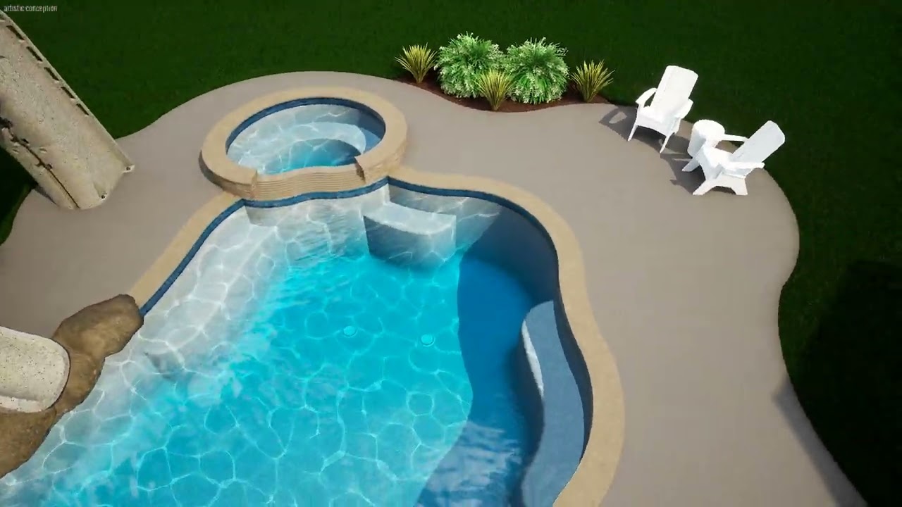 Sternadel Pool Design v2 by Backyard Amenities
