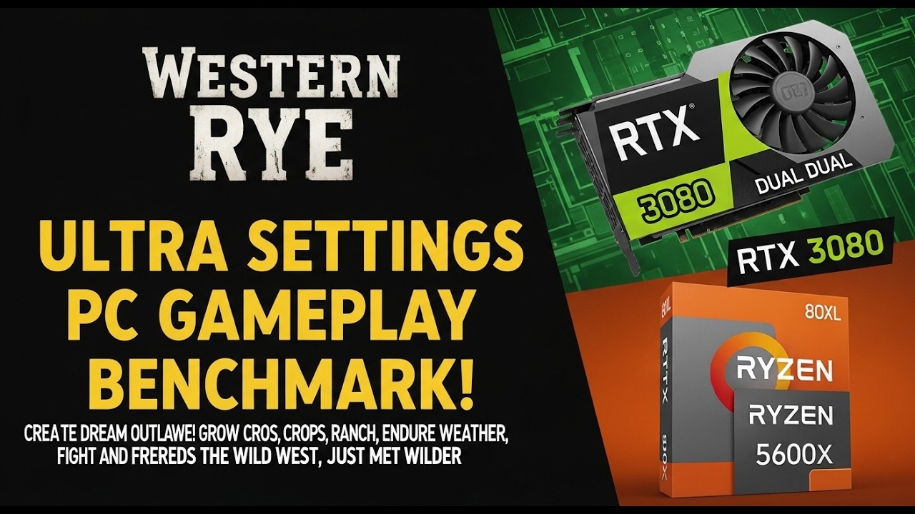 Western Rye | Nvidia RTX 3080 | Ryzen 5 5600X | PC Game Gameplay Benchmarks