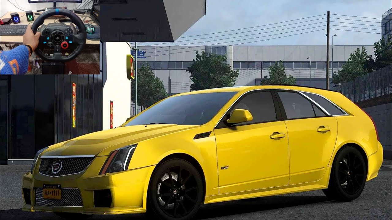 Cadillac CTS V 2014 Drive [ POV ] Euro Truck Simulator 2 Logitech g29 Gameplay 