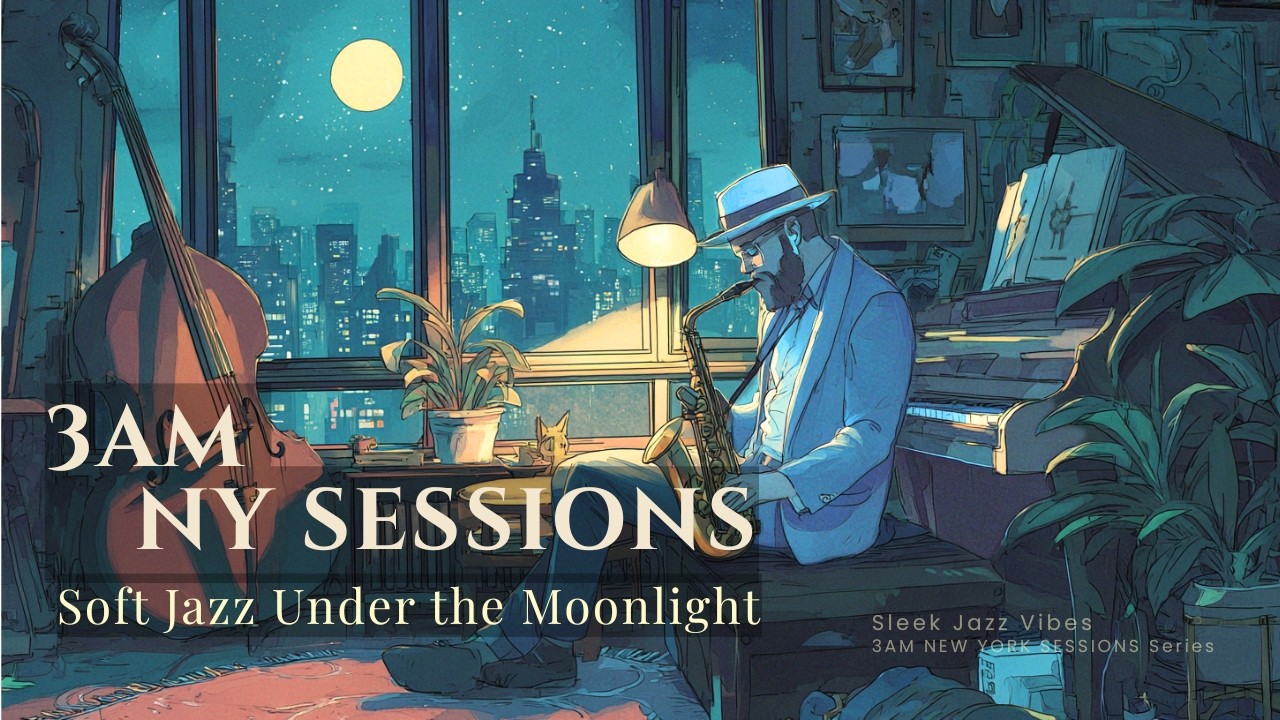 ３AM NY SESSIONS | Night jazz relaxing music in Manhattan -Soft jazz playlist Under the Moonlight-