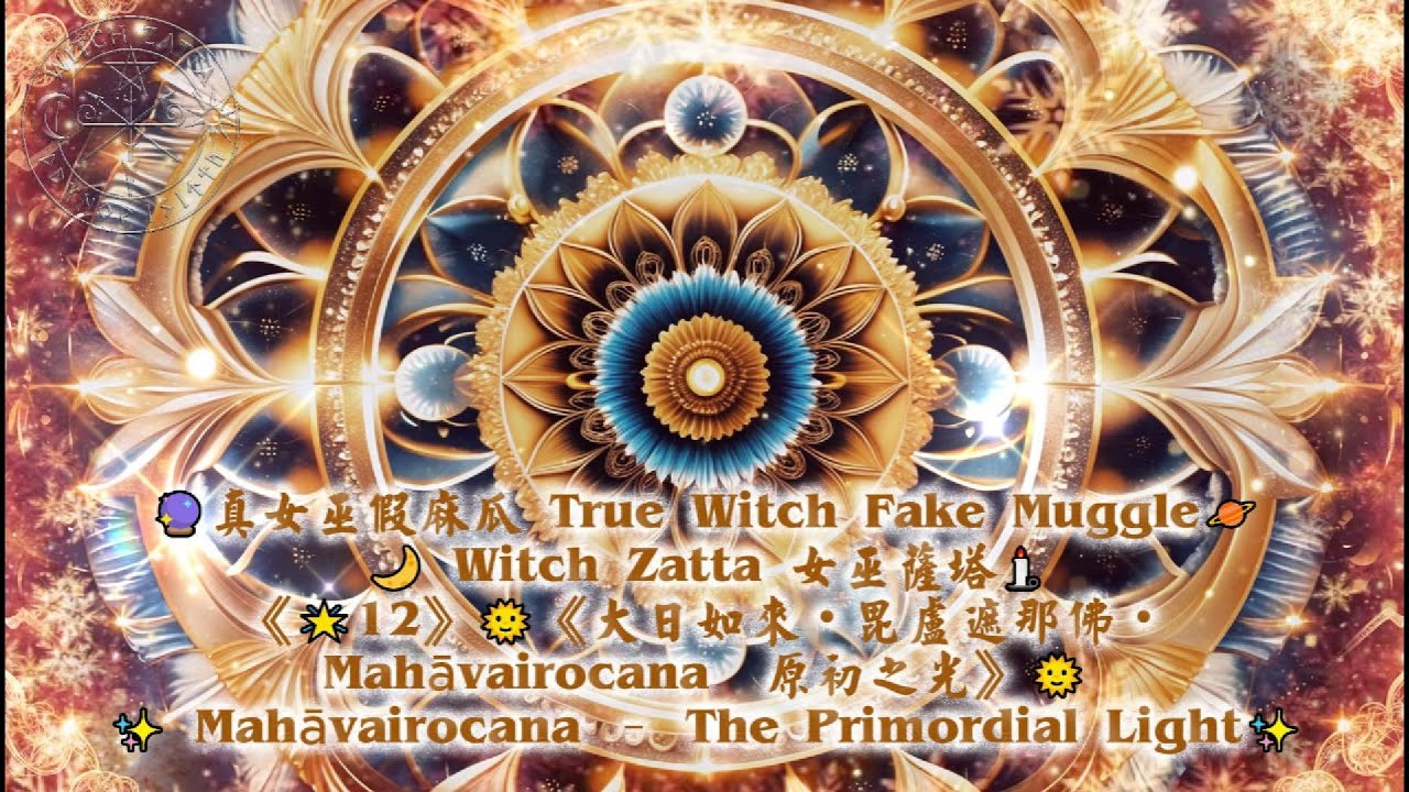 《🌟12》🌞《大日如來・毘盧遮那佛・Mahāvairocana｜原初之光》🌞✨ Mahāvairocana – The Primordial Light✨
