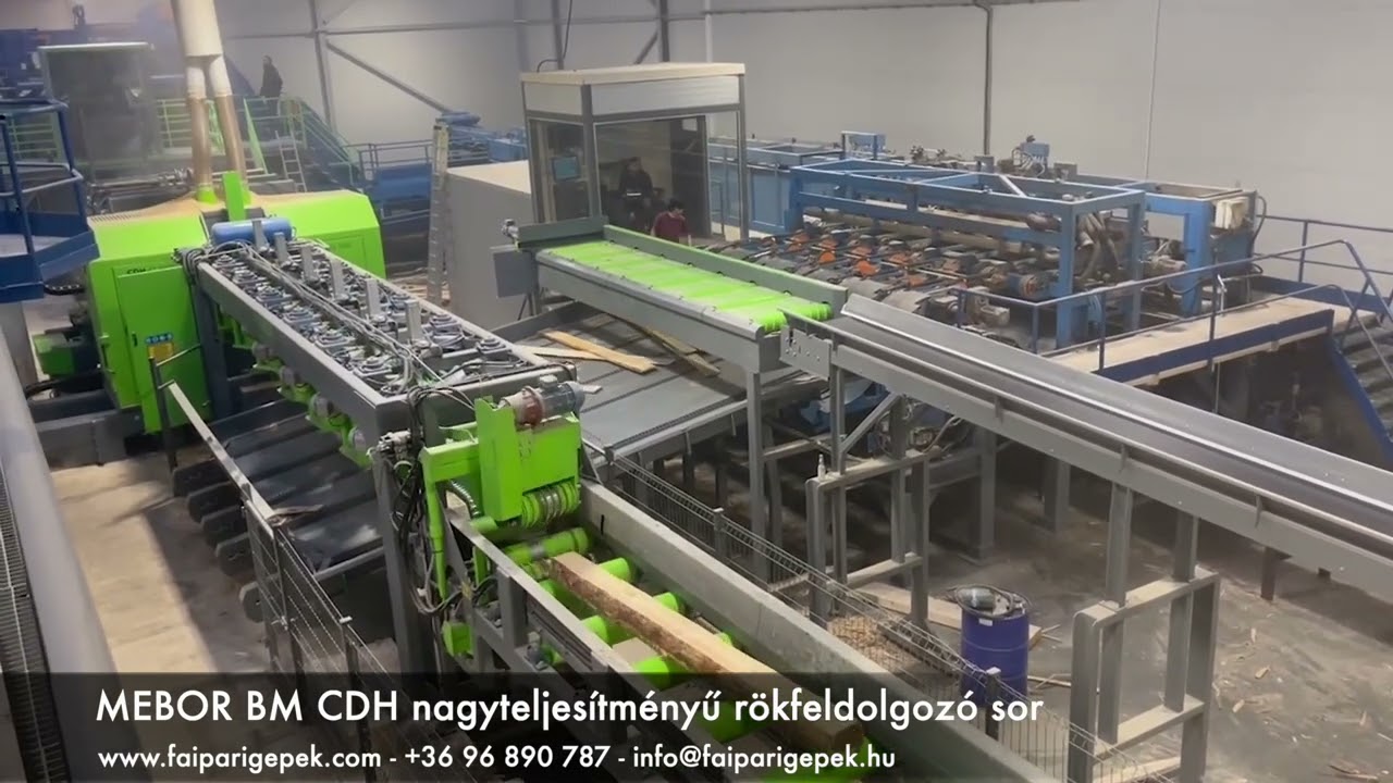 MEBOR CM BDH nagyteljesítményű rönkfeldolgozó sor