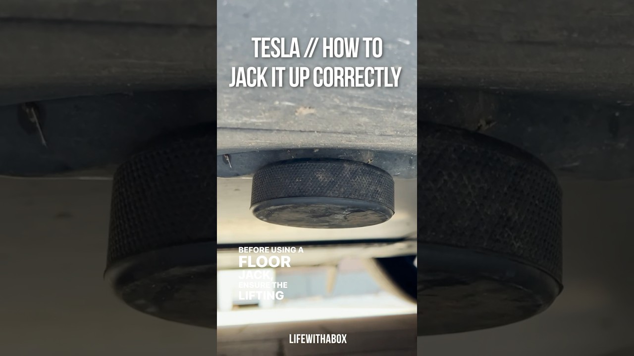 How to Properly Lift Up Your Tesla. 🔧🛞