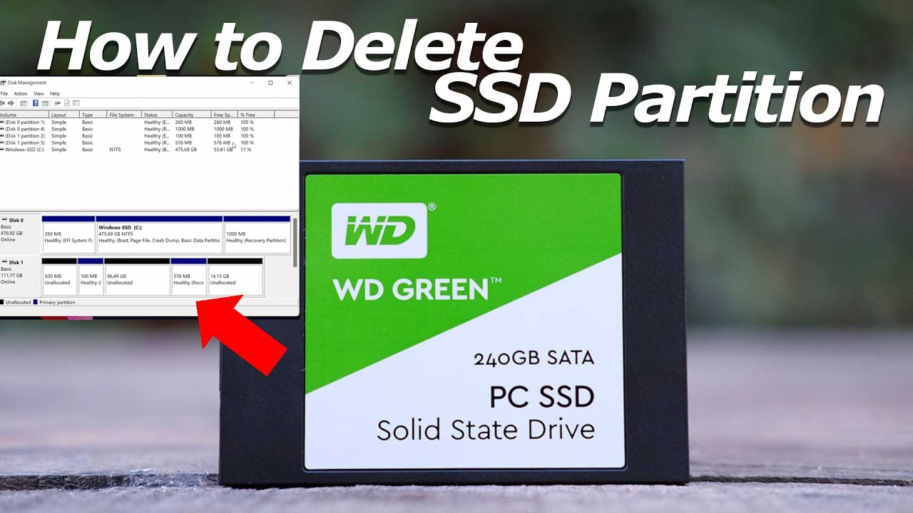 Cara menghapus partisi SSD | How to Delete Partition SSD