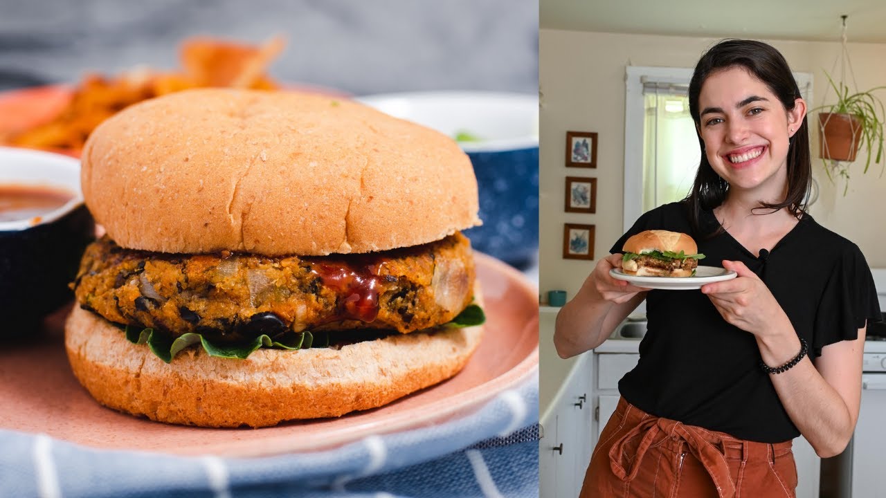 Sweet Potato Black Bean Burgers (vegetarian and vegan-optional!)