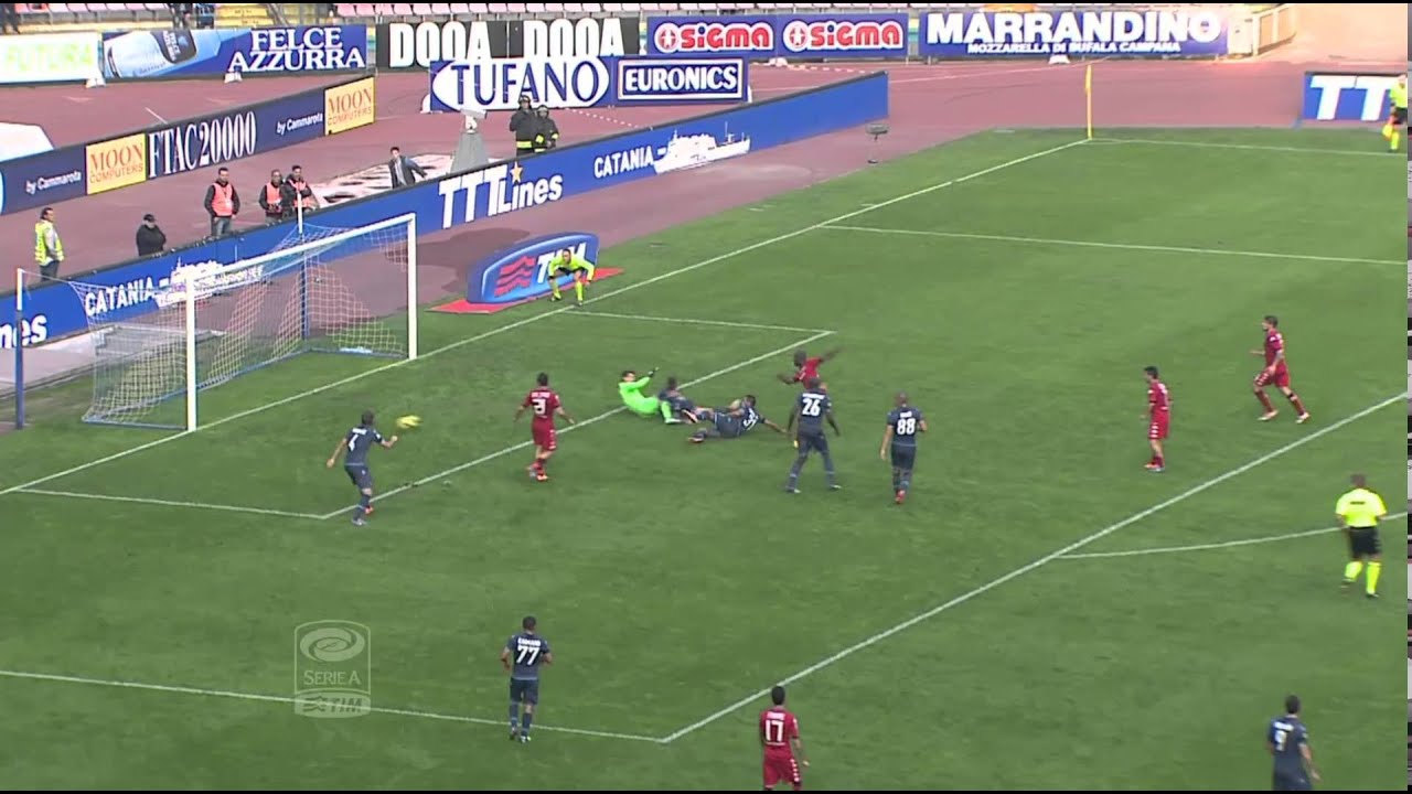 Napoli-Cagliari 3-3 12a giornata Serie A TIM 2014/2015 HL (90 sec)