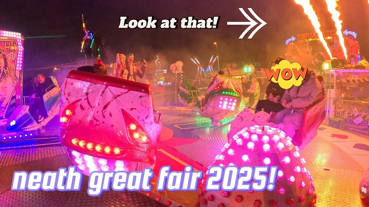 Neath Great Fair 2025! Awesome Rides! #neathgreatfair