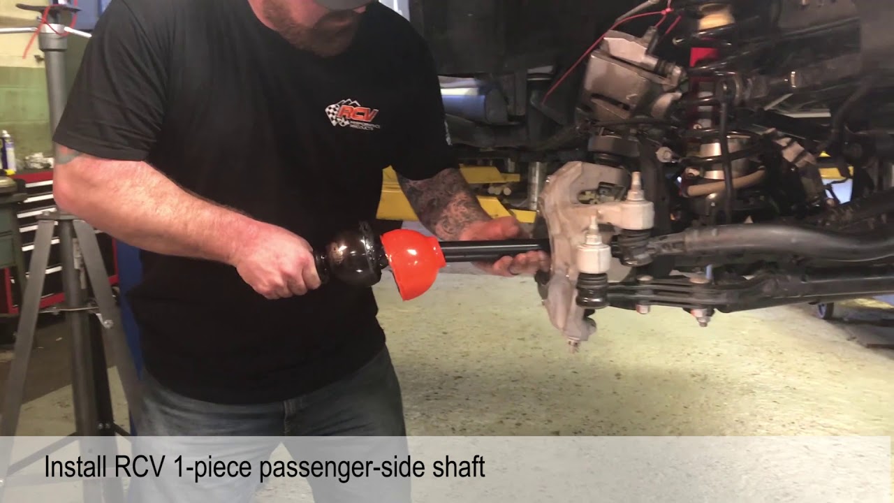 RCV CVJ44 Jeep Wrangler JL 1-piece axle INSTALL