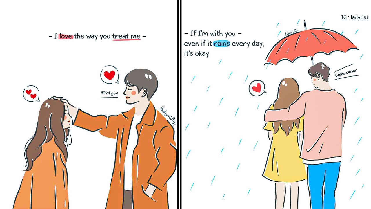 🔥 Adorable Illustrations ByArtist  Depicting Her Relationship With Her Boyfriend 🔥 | Micer #1