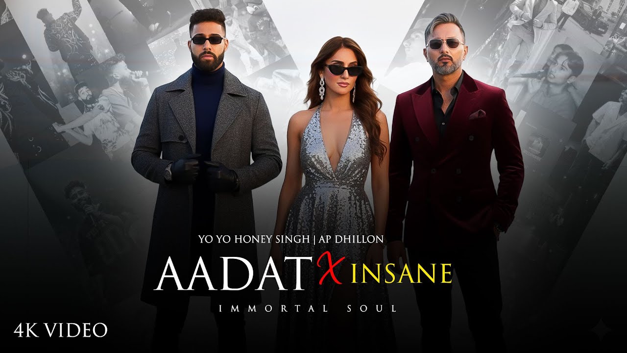 AADAT X INSANE || YO YO HONEY SINGH | AP DHILLON || REMIX || 4k video