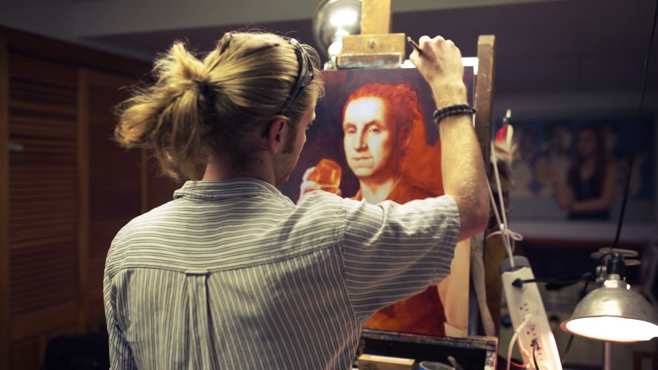 Farmers & Distillers Artist Nathan Loda Paints a Contemporary George Washington