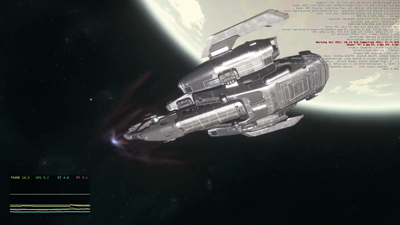 Star Citizen: Pre Vulkan rendere V2 benchmark Stanton Trip