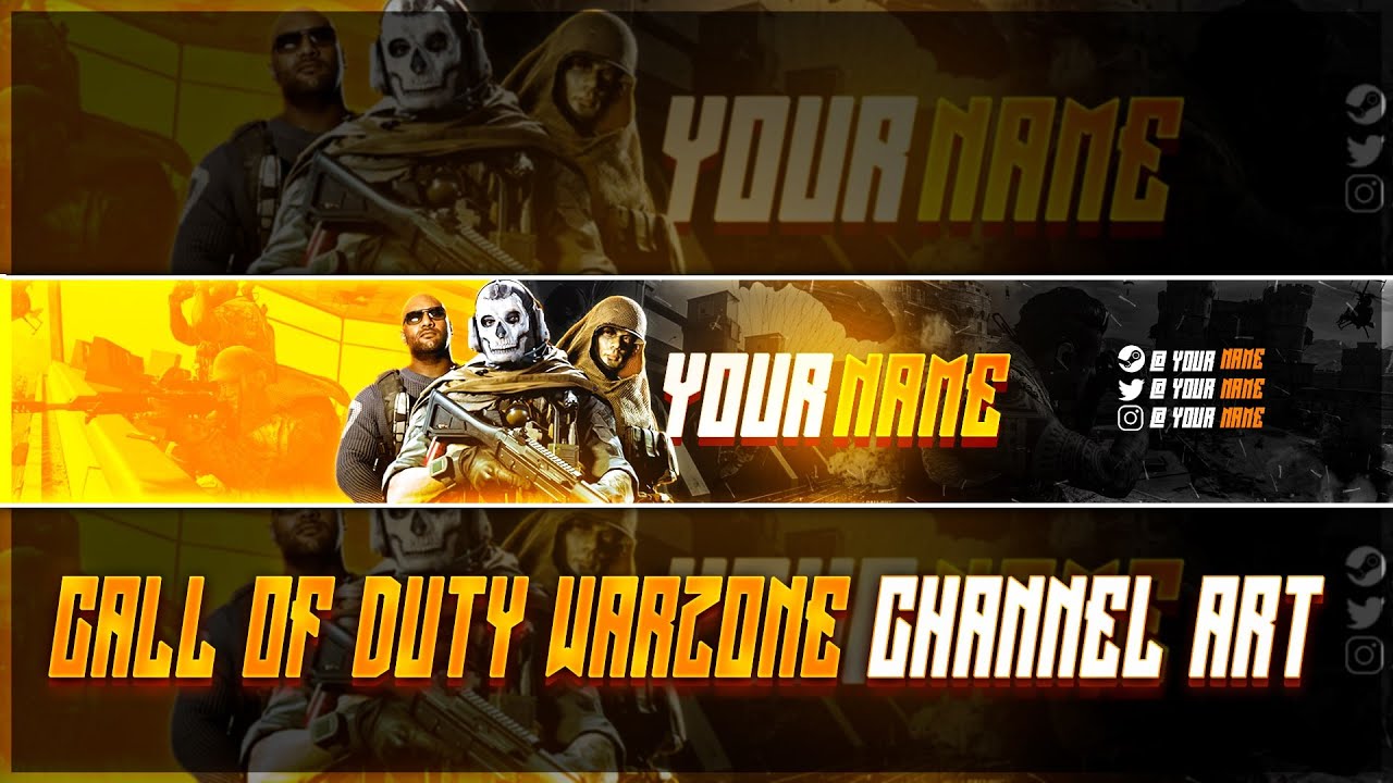 Free Warzone Banner Template With Download (PSD)
