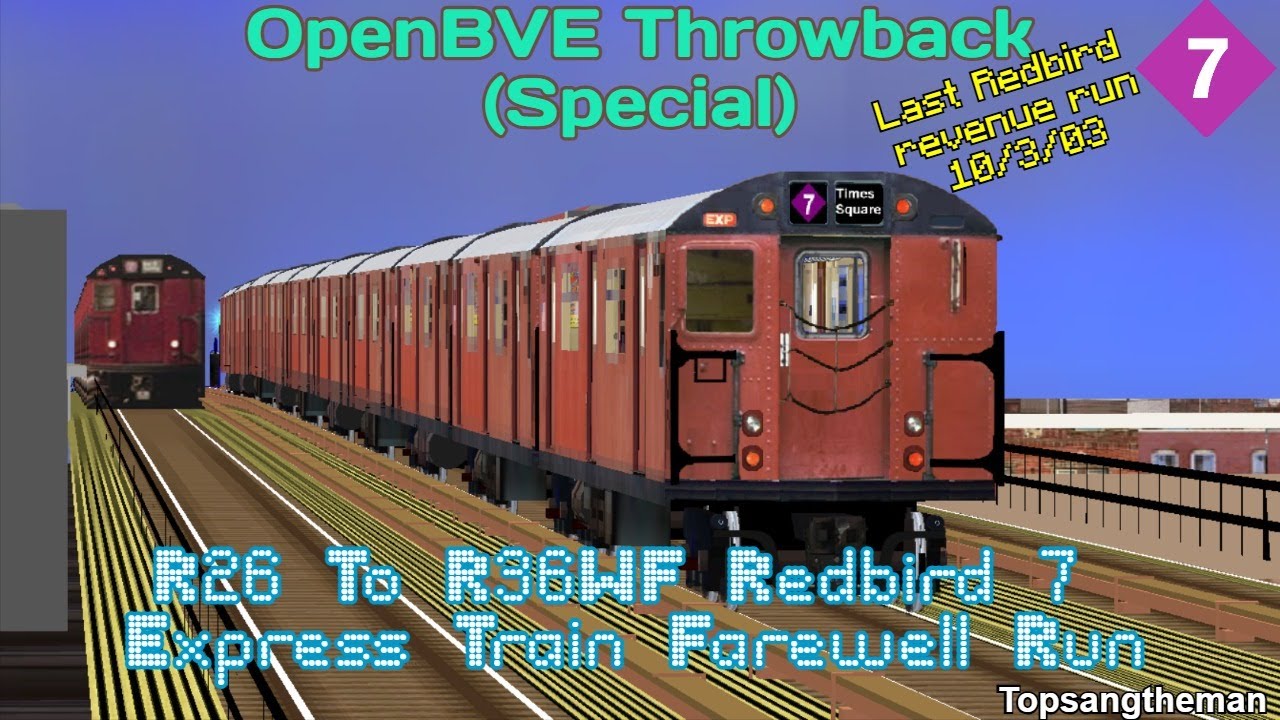 OpenBVE Throwback (Special) - R26 To R36WF Redbird 7 Express Train Farewell Run