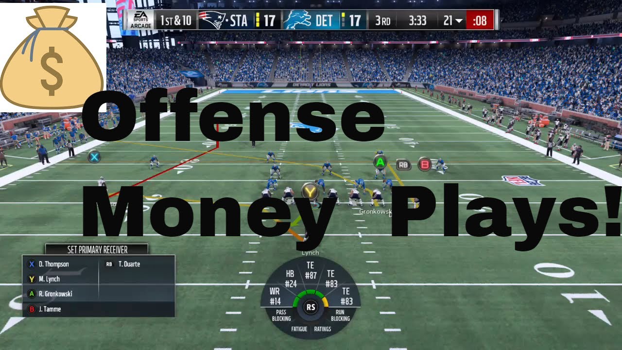 Madden 18 Ultimate Team Offense Money Plays - Beat every solo using these!