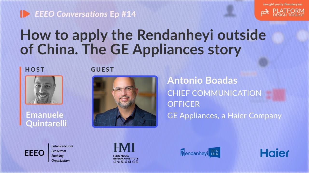 How to apply the Rendanheyi outside of China. The GE Appliances story