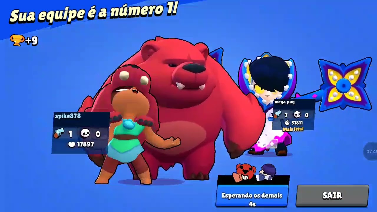 jogando Brawl Stars com meu primo