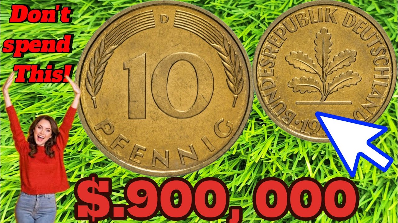 👉$900,000.00👈 DO YOU HAVE IT ! Rare and Expensive Error Coin 10 Pfennig Germany worth big money