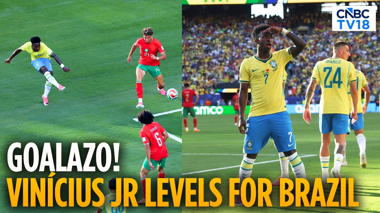 GOALAZOOO! Vinicius Jr Scores Stunning Equaliser As Brazil Hit Back Against Morocco | FIFA WC | N18G