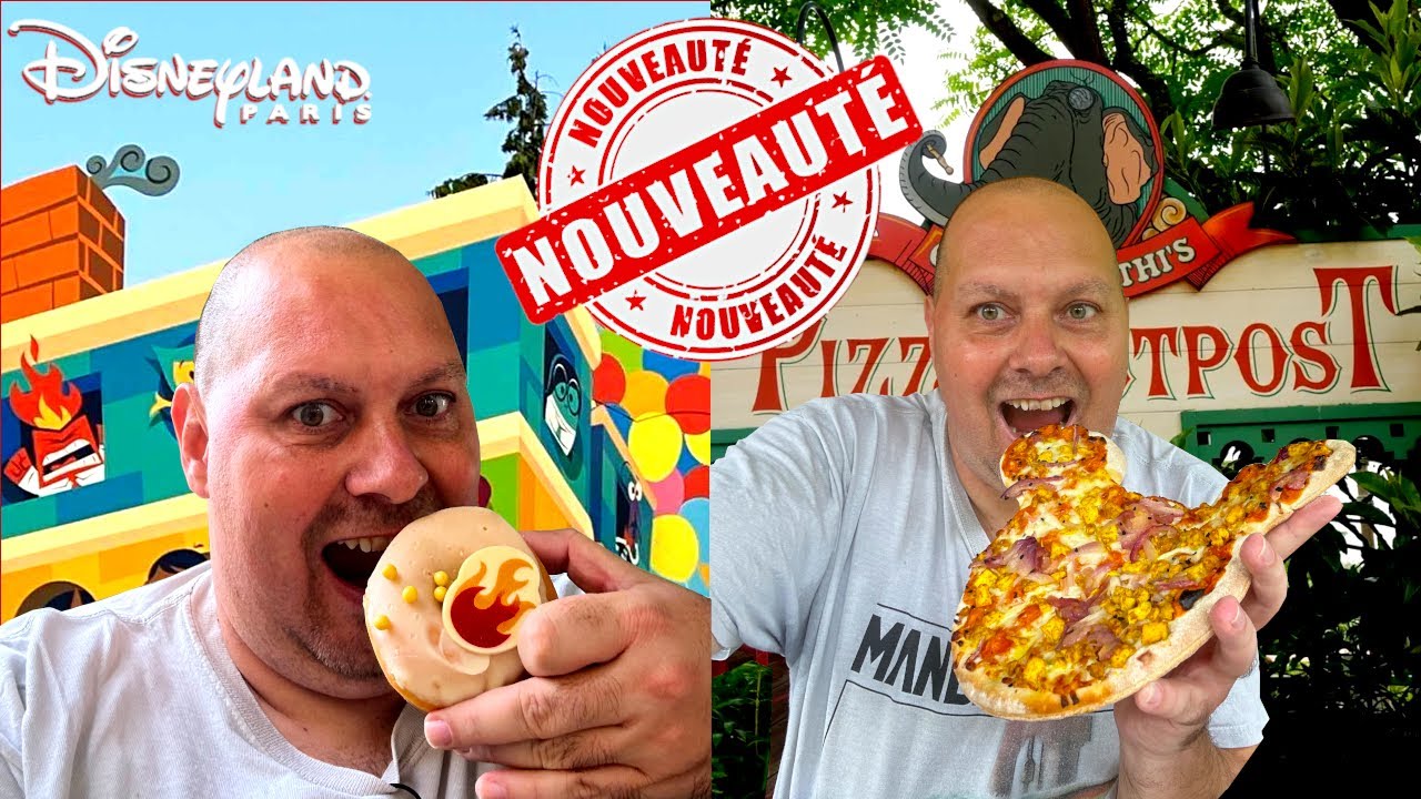 JE TESTE LES NOUVEAUTES FOOD A DISNEYLAND PARIS - DONUT VICE VERSA 2 - PIZZA OUTPOST AU CURRY