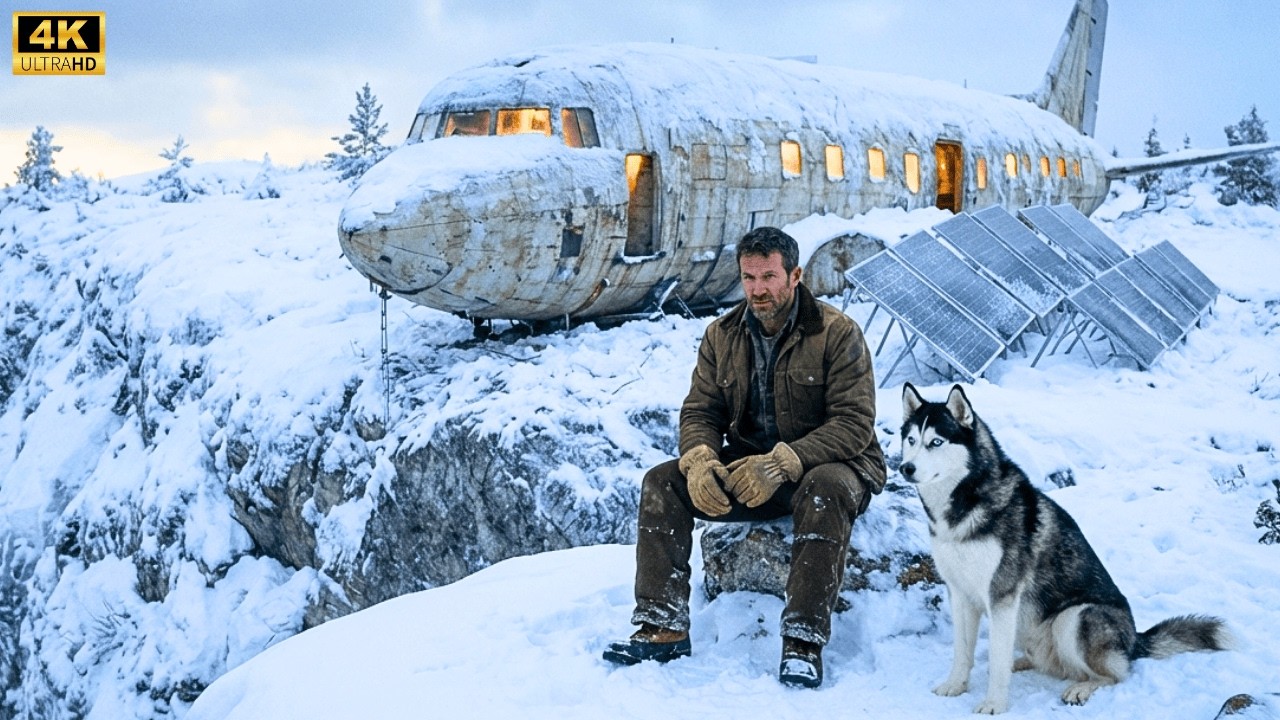 Construire une Maison &agrave; l&rsquo;Int&eacute;rieur d&rsquo;un Avion sur une Falaise Gel&eacute;e | Construction ASMR en Sib&eacute;rie