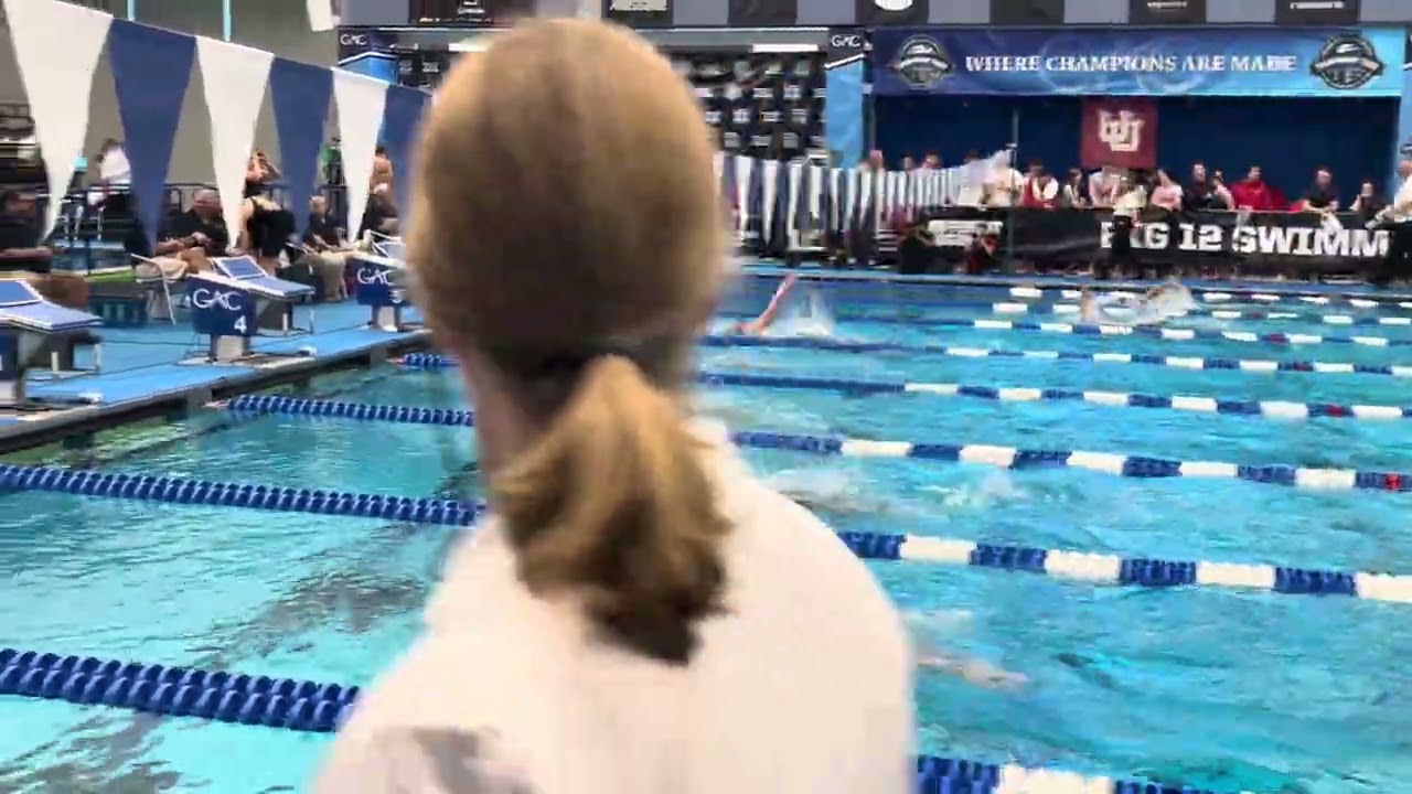 Michael/ Harrison Men’s 400 IM prelims Big 12 championships, Arizona State University