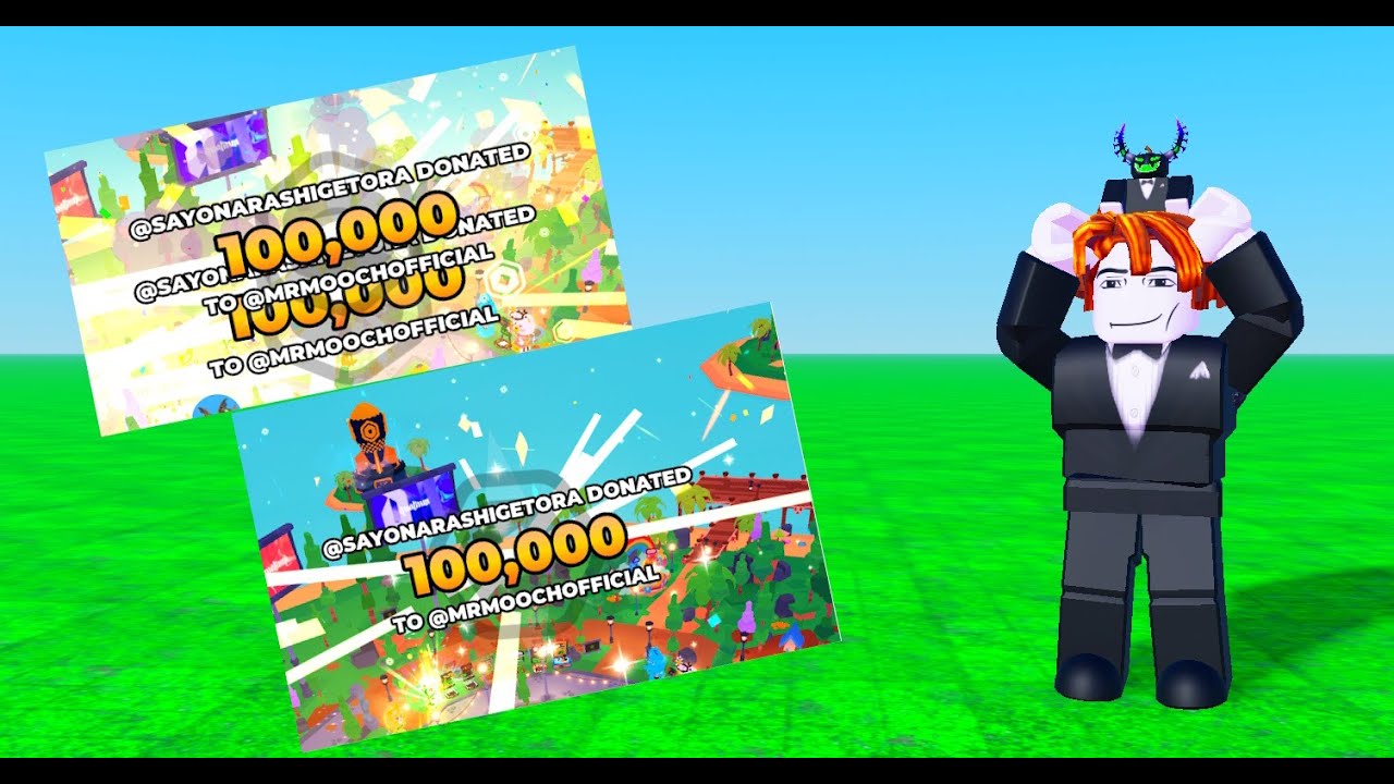 I got 330,000 Robux in Pls Donate...