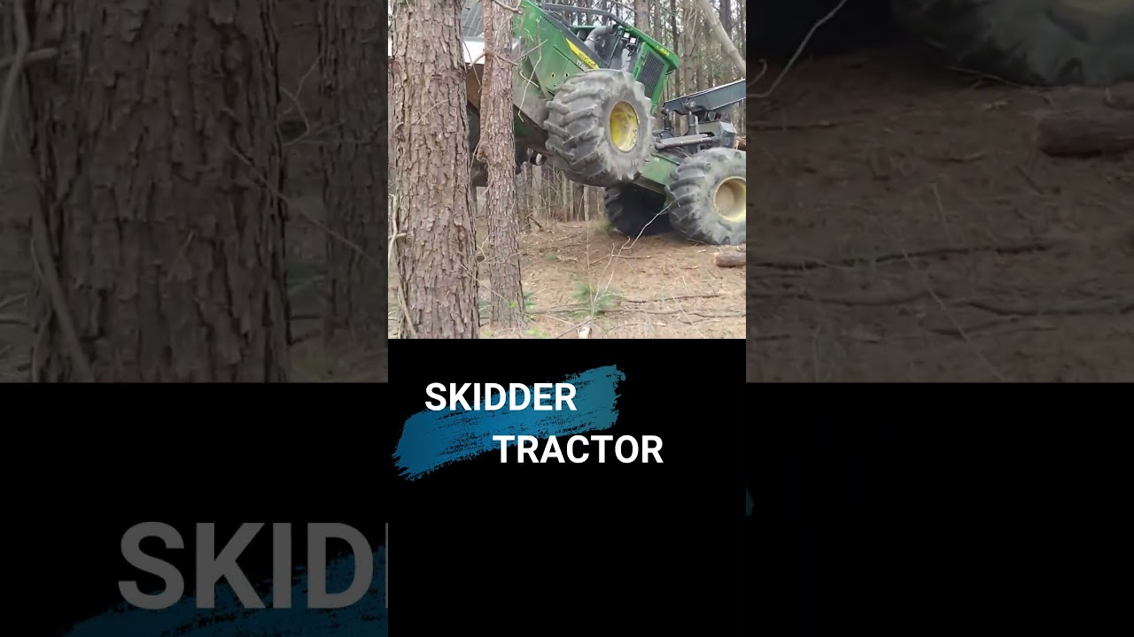 Skidder Tractor in action