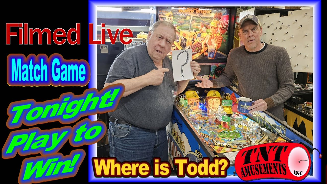 LIVE Friday with The MATCH GAME!  Win Prizes and have fun?  But WHERE is TODD? -TNT Amusements