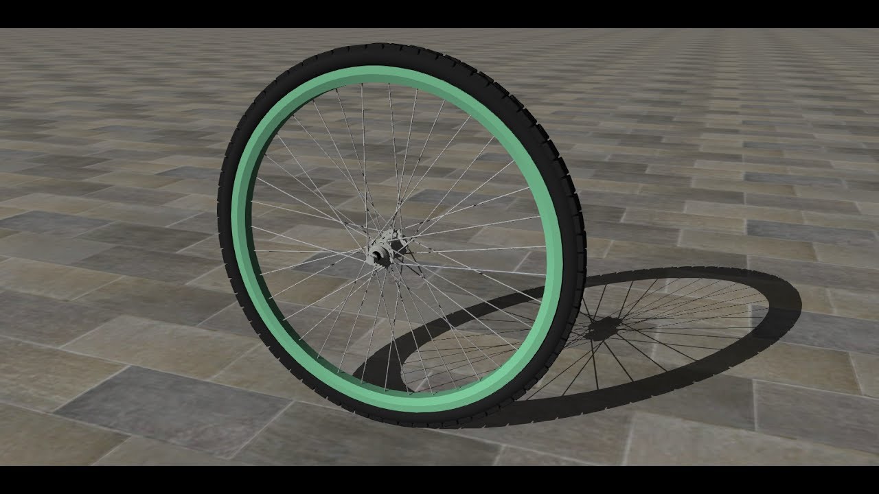 Sketchup Speed Drawing  - Bicycle wheel