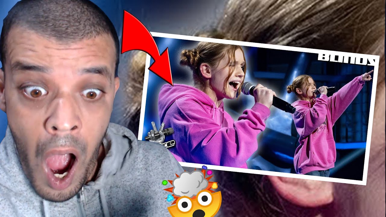 Eminem - Mockingbird (Emma) | Blind Auditions | The Voice Kids 2023 DZ REACTION