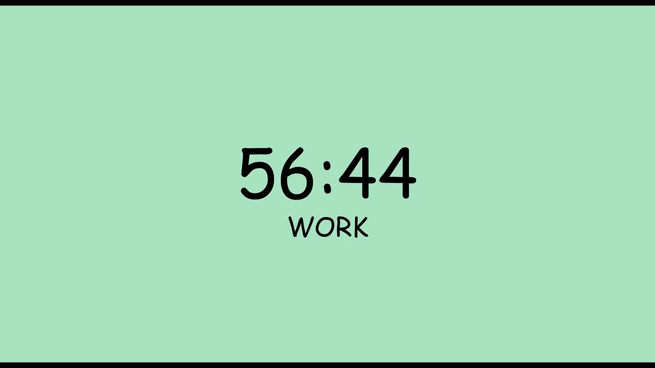 WORK SMARTER. 1 Hour Pomodoro Timer for Freelancers (Silent Focus Session)