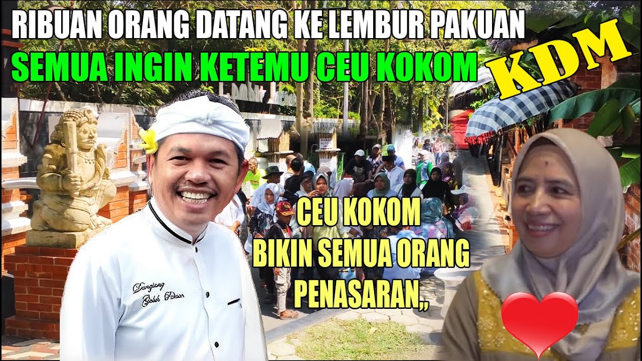 CEU KOKOM JADI IDOLA WARGA JABAR. BIKIN SEMUA ORANG PENASARAN INGIN KETEMU DI LEMBUR PAKUAN KDM