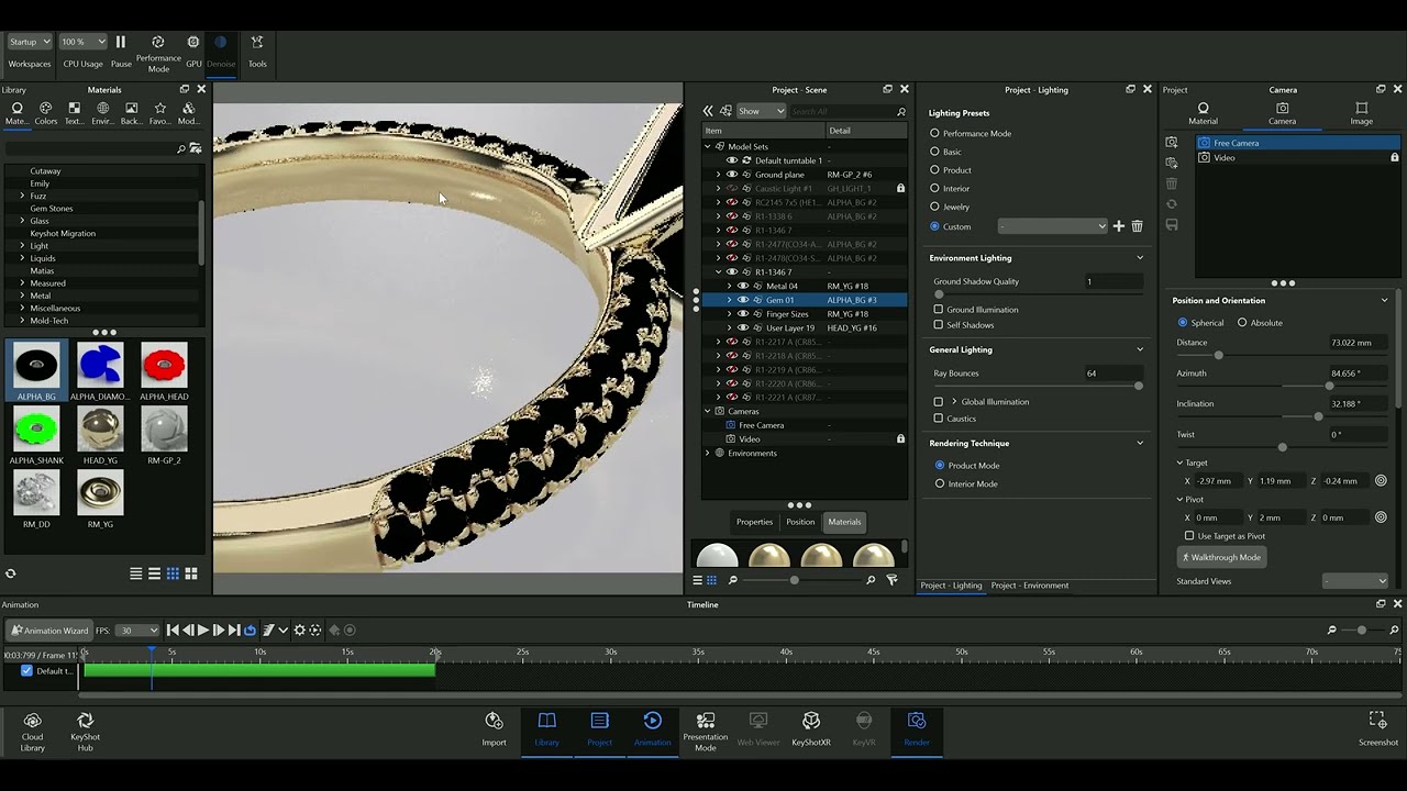 Jewelry Rendering Workflow in Keyshot