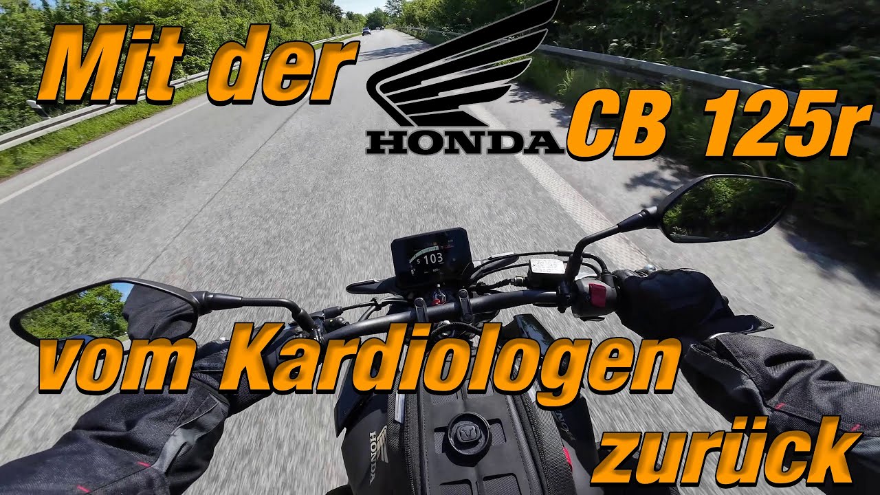 Mit der CB 125r vom Kardiologen zurück