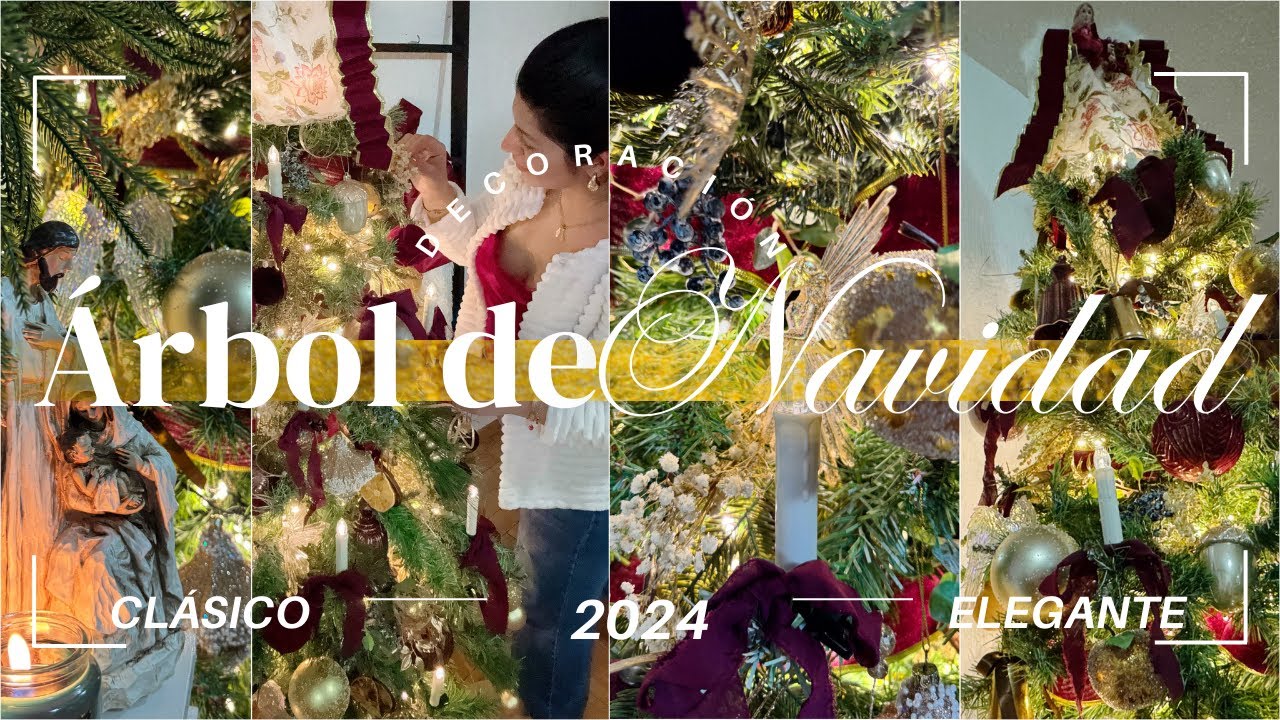 🎄 ÁRBOL DE NAVIDAD | COMO DECORAR TU ARBOL DE NAVIDAD CLÁSICO Y ELEGANTE | NAVIDAD VICTORIANA