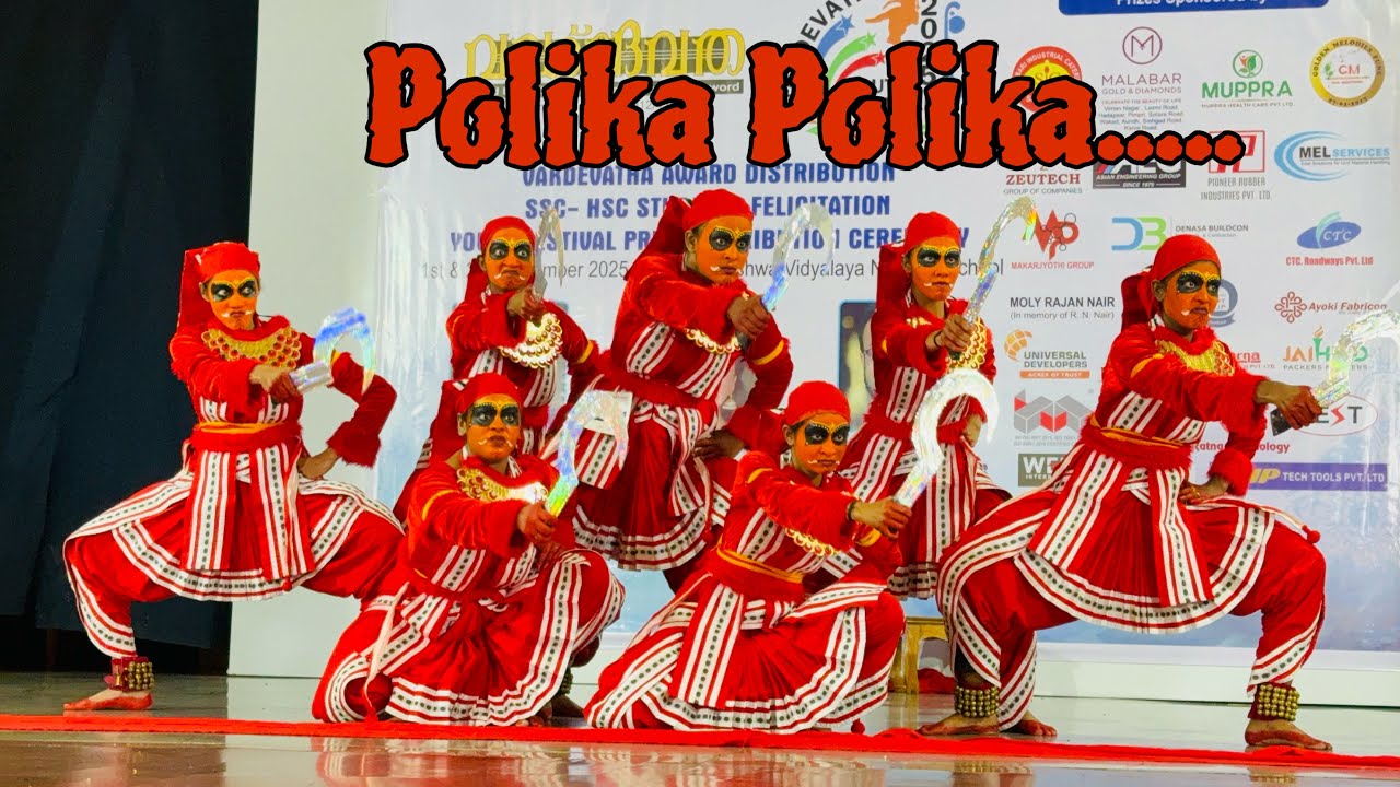 Best Folk dance 2025 / First prize 🏆 Vakdevatha Youthfestival 2025/Theyyam dance/LOF Love of Family.
