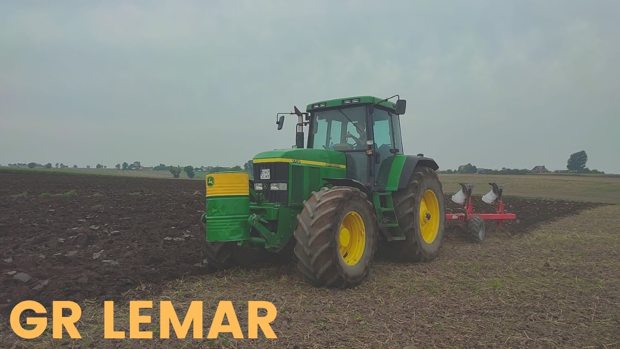 ✯Orka 2021✯pług Euro masz i John Deere 7710✯